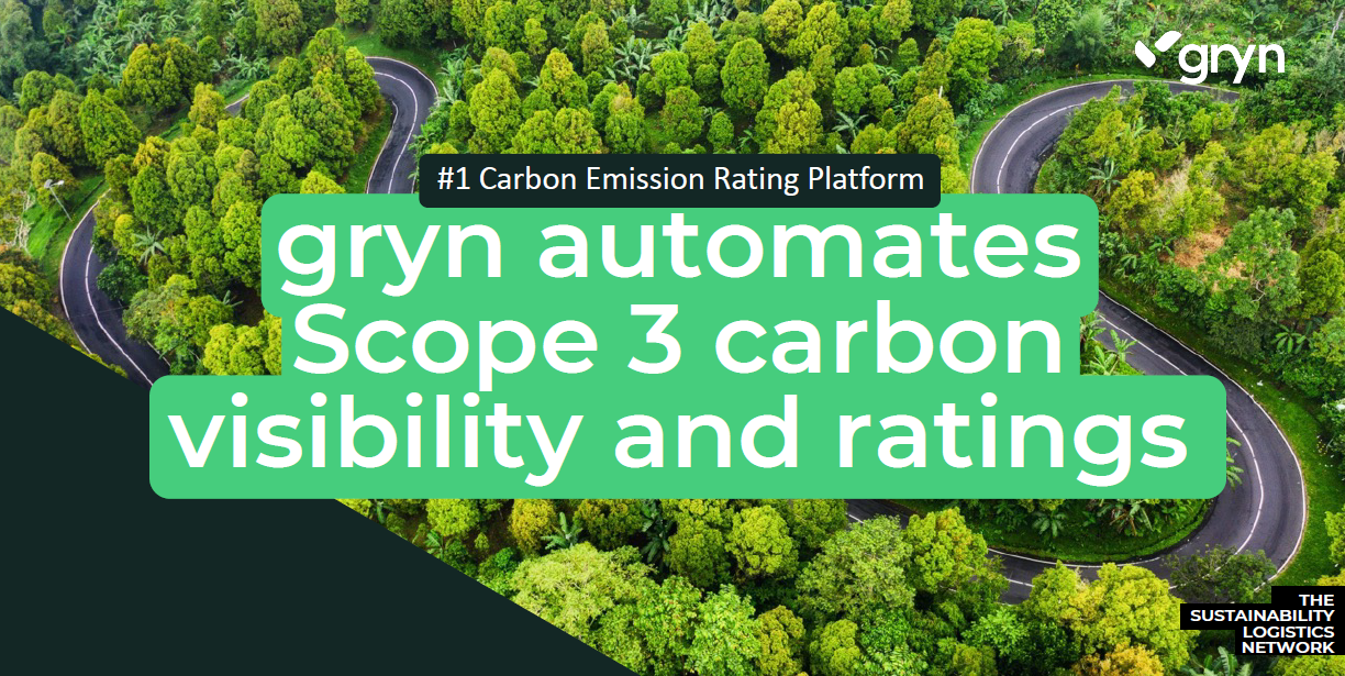 gryn automates Scope 3 carbon visibilty and ratings Road winds through forest